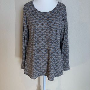 LuLaRoe Lynnae Long Sleeve Top NWT XL Plus 18/20